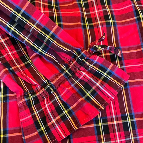 Size 10 girls crewcuts blouse with button closure on back of neck - Picture 3 of 5